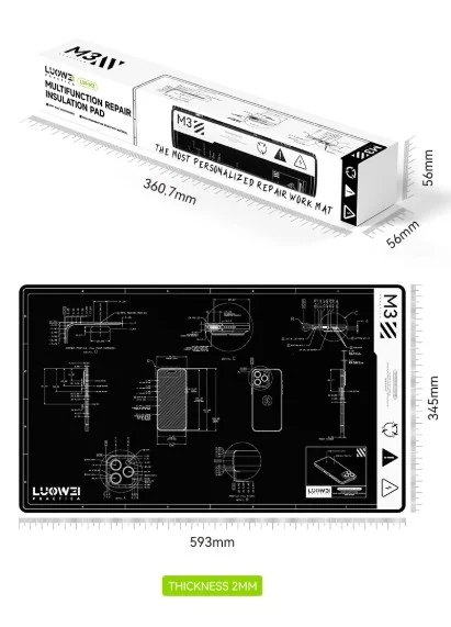 LUOWEI LW-M3 (6) LUOWEI LW-M3 แผ่นรองซ่อมทนความร้อน