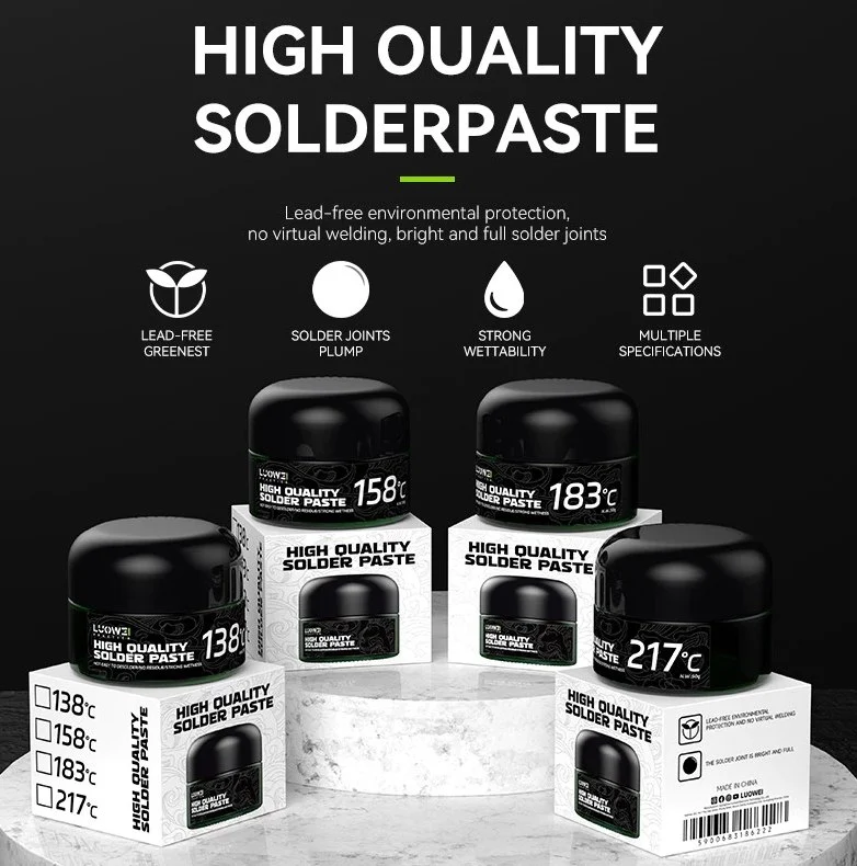 LUOWEI LW-SP1 ตะกั่วเหลว(ไร้สารตะกั่ว) ละลายที่อุณหภูมิ138/158/183องศา ขนาด50กรัม