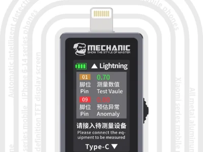 MECHANIC T-824 24P เครื่องทดสอบตูดชาร์จ Type-C to Lightning