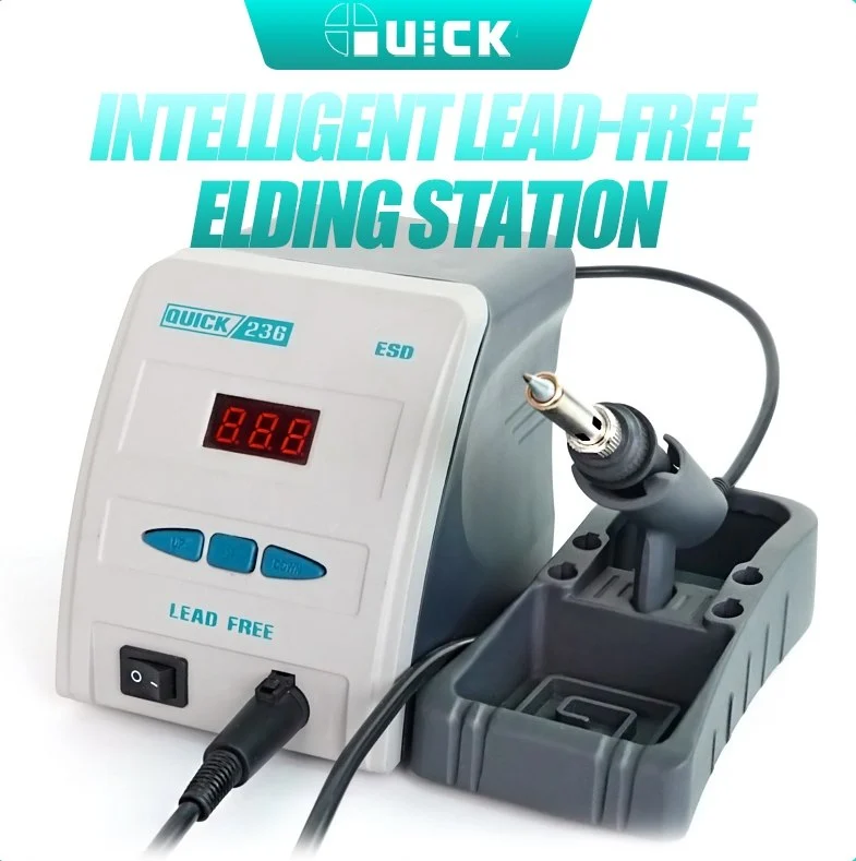 QUICK-236 หัวแร้งหรีดฟรี 90วัตต์
