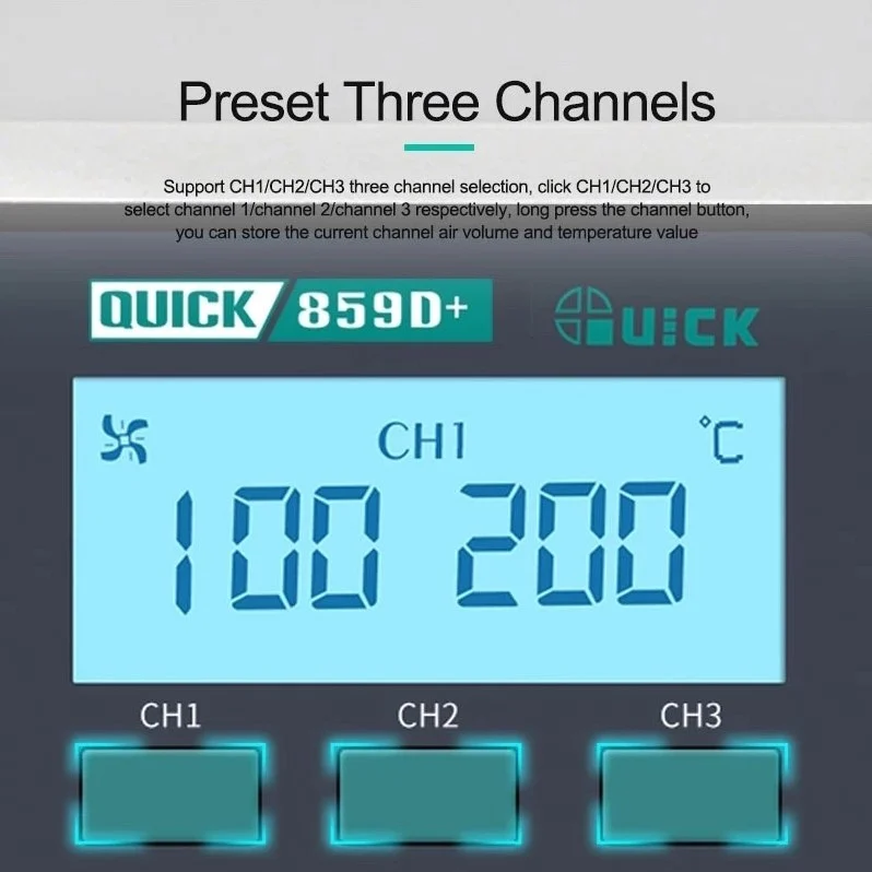 เครื่องเป่าลมร้อน QUICK 859D+
