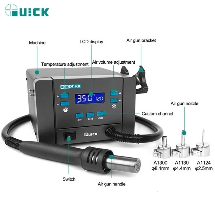 เครื่องเป่าลมร้อน QUICK-K8