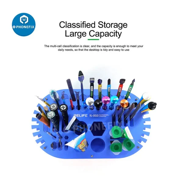 RELIFE-RL-001D (1) RELIFE RL-001D กล่องเก็บของอเนกประสงค์ พร้อมชั้นวางไขควง