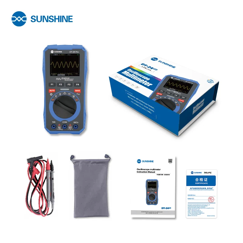 SUNSHINE DT-24 Pro (8) SUNSHINE DT-24 Pro มัลติมิเตอร์ออสซิลโลสโคป