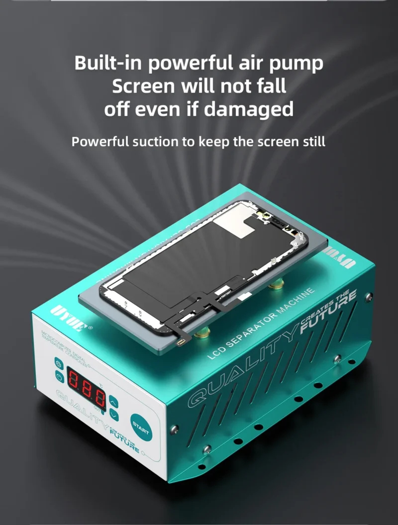 UYUE 958S เครื่องแยกหน้าจอ LCD แบบทำความร้อนอัตโนมัติ ขนาด 7 นิ้ว