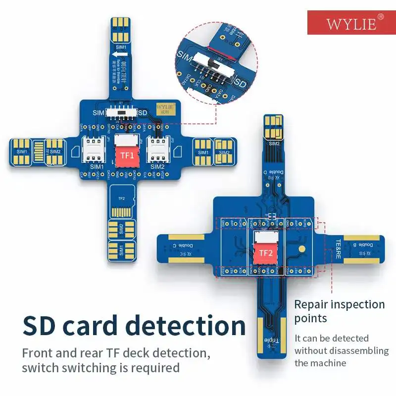 WYLIE 4USB แผงทดสอบซิมการ์ด