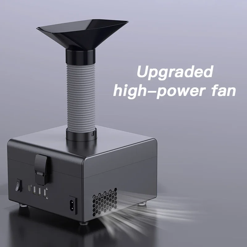 WYLIE WL-802S (4) WYLIE WL-802S เครื่องดูดควันแบบใหม่ เครื่องดูดควันแบบตั้งโต๊ะสำหรับเชื่อมซ่อมโทรศัพท์ดูดซับควัน