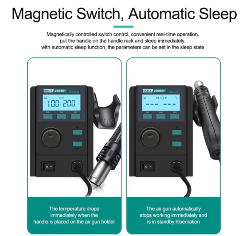 เครื่องเป่าลมร้อน QUICK 2008D+