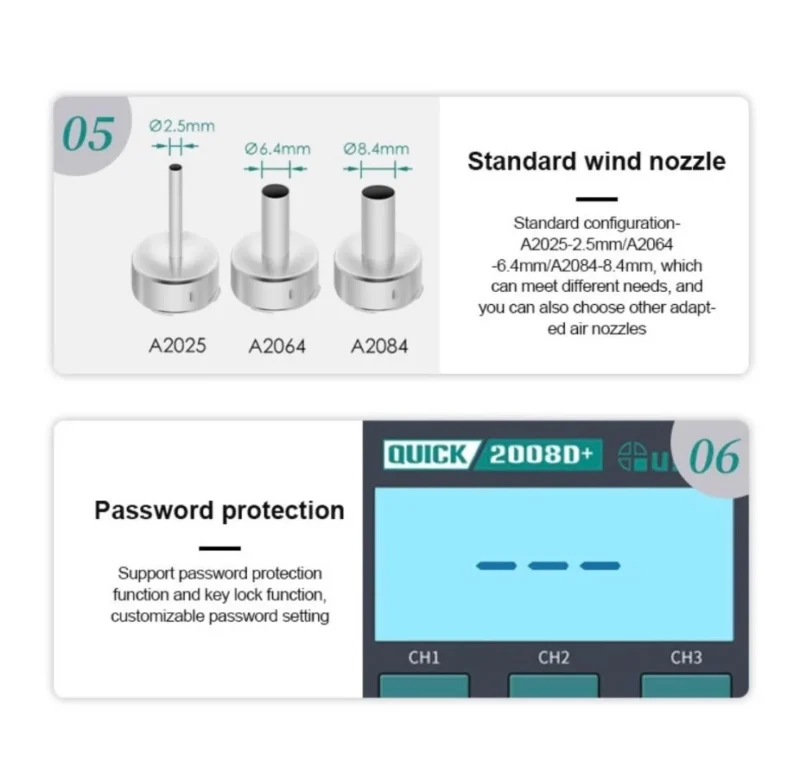 เครื่องเป่าลมร้อน QUICK 2008D+