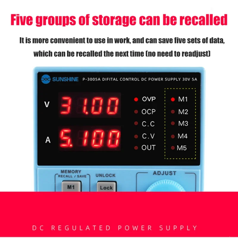 SUNSHINE P2 PRO แหล่งจ่ายไฟ DC  30V 5A