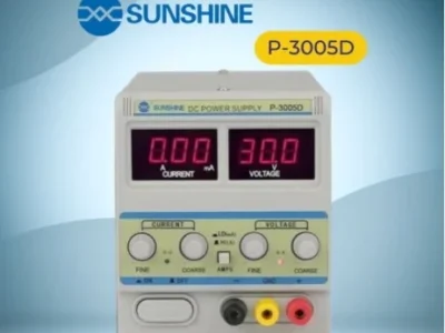 SUNSHINE-P-3005D (1) SUNSHINE P-3005D แหล่งจ่ายไฟ DC แบบควบคุม (0-30V, 0-5A)