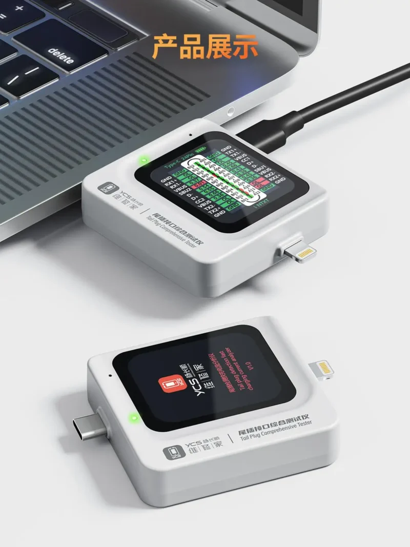 YCS-S-TNS360 เครื่องเช็กตูดชาร์จ 3in1 วัดโวลท์ วัตต์ แอมป์ได้